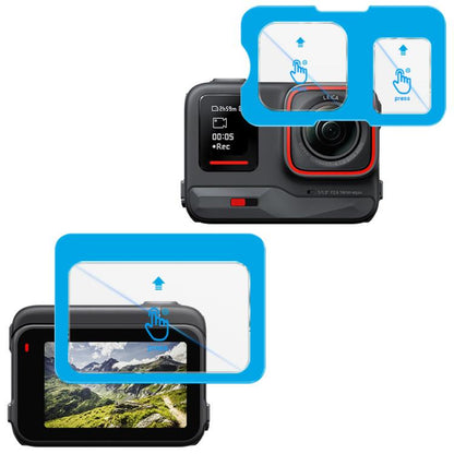 imak Tempered Glass Film with Camera Lens Film, Self-positioning Version, For Insta360 Ace Pro 2, For Insta360 Ace Pro