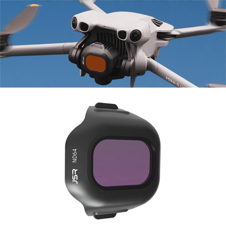 For DJI Mini 5 Pro JSR CB Series Clip-on Drone Camera Lens Filter, MCUV, CPL, ND8, ND16, ND32, ND64, ND128, ND256, ND8PL, ND16PL, ND32PL, ND64PL, STAR, NIGHT, Black Mist 1/4, 3 in 1 CPL ND16/64, 4 in 1 CPL ND8/32/128, 4 in 1 ND8-64, 4 in 1 ND8-64PL...