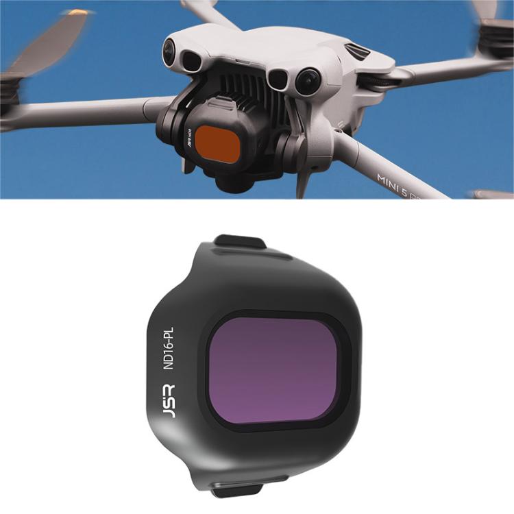 For DJI Mini 5 Pro JSR CB Series Clip-on Drone Camera Lens Filter, MCUV, CPL, ND8, ND16, ND32, ND64, ND128, ND256, ND8PL, ND16PL, ND32PL, ND64PL, STAR, NIGHT, Black Mist 1/4, 3 in 1 CPL ND16/64, 4 in 1 CPL ND8/32/128, 4 in 1 ND8-64, 4 in 1 ND8-64PL...