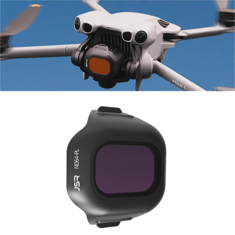 For DJI Mini 5 Pro JSR CB Series Clip-on Drone Camera Lens Filter, MCUV, CPL, ND8, ND16, ND32, ND64, ND128, ND256, ND8PL, ND16PL, ND32PL, ND64PL, STAR, NIGHT, Black Mist 1/4, 3 in 1 CPL ND16/64, 4 in 1 CPL ND8/32/128, 4 in 1 ND8-64, 4 in 1 ND8-64PL...