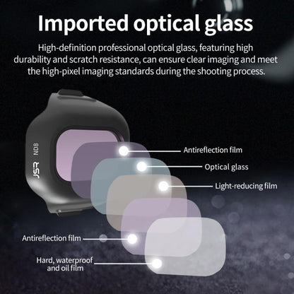 For DJI Mini 5 Pro JSR CB Series Clip-on Drone Camera Lens Filter, MCUV, CPL, ND8, ND16, ND32, ND64, ND128, ND256, ND8PL, ND16PL, ND32PL, ND64PL, STAR, NIGHT, Black Mist 1/4, 3 in 1 CPL ND16/64, 4 in 1 CPL ND8/32/128, 4 in 1 ND8-64, 4 in 1 ND8-64PL...