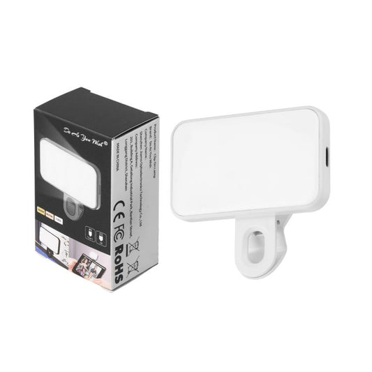 Portable Mini Fill Light with Clip, 200mAh