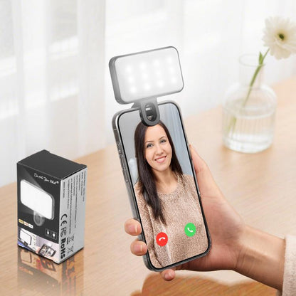 Portable Mini Fill Light with Clip, 200mAh