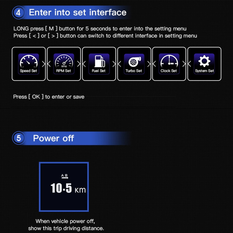 AP-1 Car HUD Head-up Display OBD GPS Driving Computer Code Table, AP-1