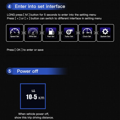 AP-1 Car HUD Head-up Display OBD GPS Driving Computer Code Table, AP-1