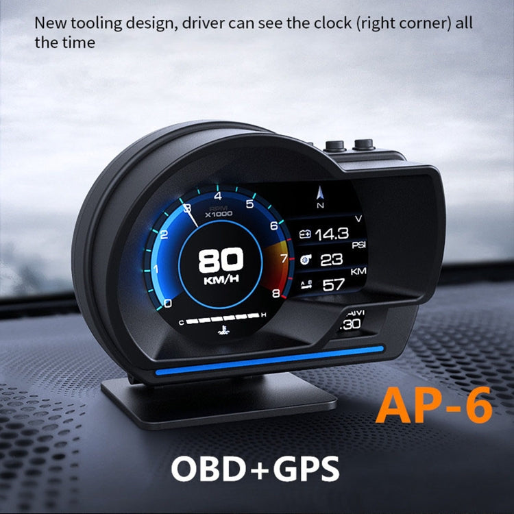 AP-6 Car HUD Head-up Display OBD GPS Driving Computer Code Table, AP-6