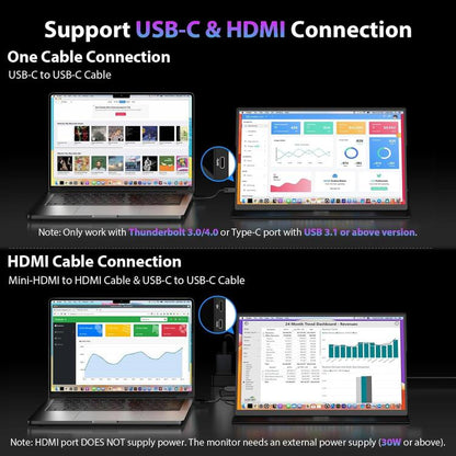 P161Q10G 16.1 inch 2.5K Portable Monitor 144Hz Extended Screen, 16.1 inch 2.5K 144Hz