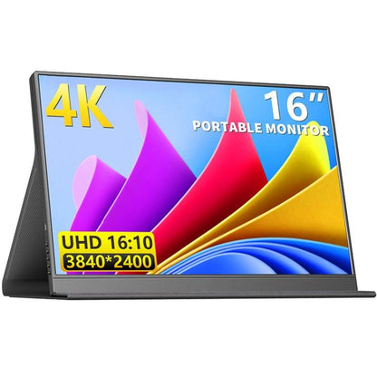 P160A20 16 inch 4K Portable Monitor Gaming Extended Screen, 16 inch 4K