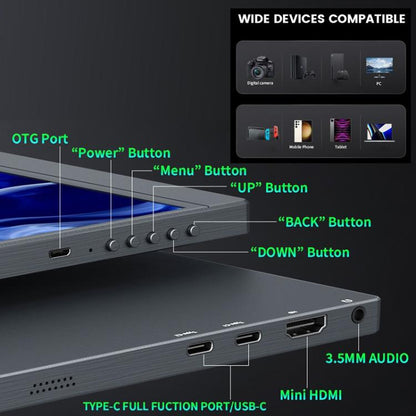 P160A20 16 inch 4K Portable Monitor Gaming Extended Screen, 16 inch 4K