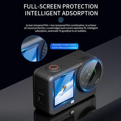 STARTRC 3 in 1 Lens Protector Front and Rear Screen Tempered Glass Films, For DJI Osmo Action 6