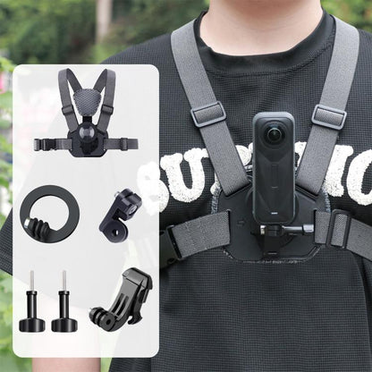 Vest-style Photography Chest Strap Body Mount Belt with Mount & Screw, 5 in 1, 6 in 1 Magnetic Base, 5 in 1 Magnetic Ring Base, 6 in 1 Magnetic Ring Base