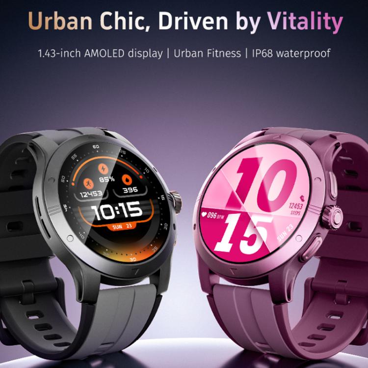 GR5 1.43 inch AMOLED Screen Urban Fitness Smart Watch IP68 Support Heart Rate Monitoring