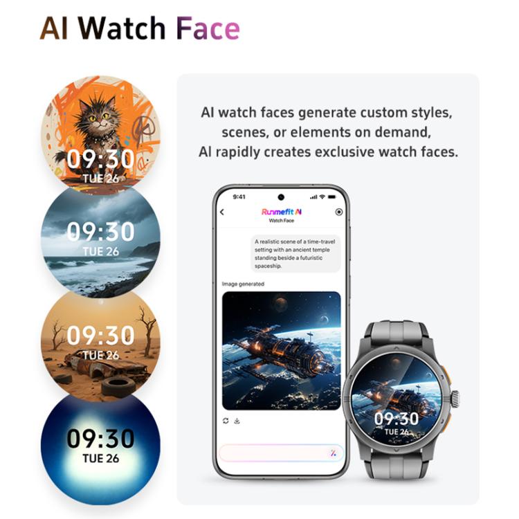 GR5 1.43 inch AMOLED Screen Urban Fitness Smart Watch IP68 Support Heart Rate Monitoring
