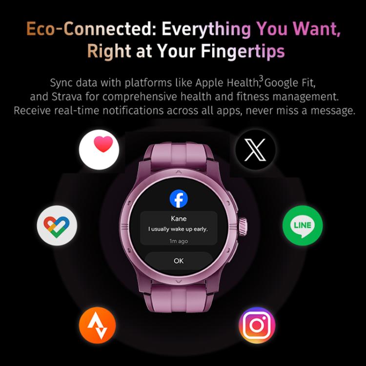 GR5 1.43 inch AMOLED Screen Urban Fitness Smart Watch IP68 Support Heart Rate Monitoring