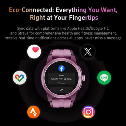 GR5 1.43 inch AMOLED Screen Urban Fitness Smart Watch IP68 Support Heart Rate Monitoring