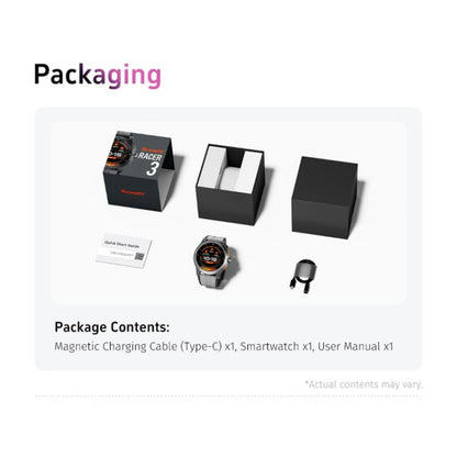 GR5 1.43 inch AMOLED Screen Urban Fitness Smart Watch IP68 Support Heart Rate Monitoring