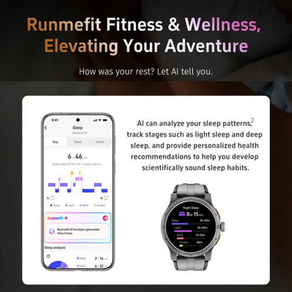 GR5 1.43 inch AMOLED Screen Urban Fitness Smart Watch IP68 Support Heart Rate Monitoring