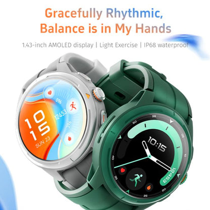 GR6 1.43 inch AMOLED Screen Urban Runner Smart Watch IP68 Support Heart Rate Monitoring