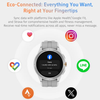 GR6 1.43 inch AMOLED Screen Urban Runner Smart Watch IP68 Support Heart Rate Monitoring