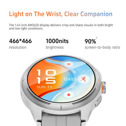 GR6 1.43 inch AMOLED Screen Urban Runner Smart Watch IP68 Support Heart Rate Monitoring
