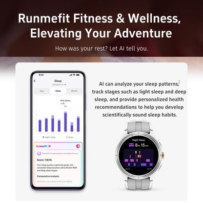 GR6 1.43 inch AMOLED Screen Urban Runner Smart Watch IP68 Support Heart Rate Monitoring