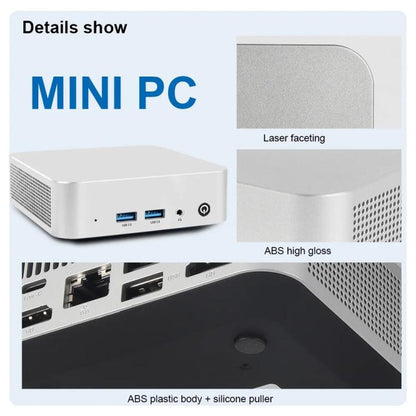 MN370 Windows 10 Low-power Home Office Mini PC, 8GB + 128GB, Intel Pentium N3700 Quad Core Processor, EU Plug, US Plug, UK Plug, AU Plug