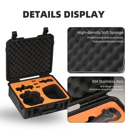 For DJI Neo 2 Sunnylife Hard Travel Shell Waterproof Shock-proof Box, Motion Fly More Combo, Fly More Combo