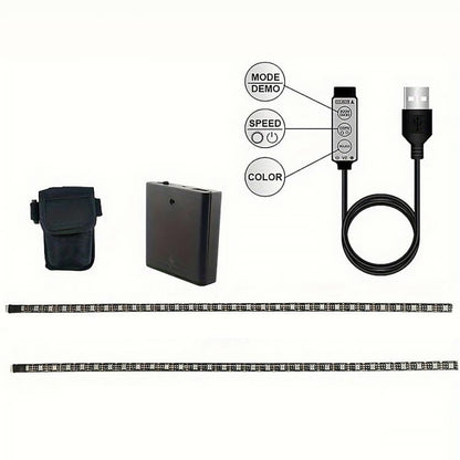 Skateboard RGB Ambient Light Strip with Battery Box, 0.5m