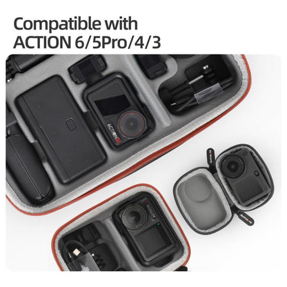 For DJI Osmo Action 6 / 5 Pro / 4 / 3 Sunnylife Portable Carrying Storage Box, Mini Body Bag, Standard Combo Bag, Adventure Combo Bag