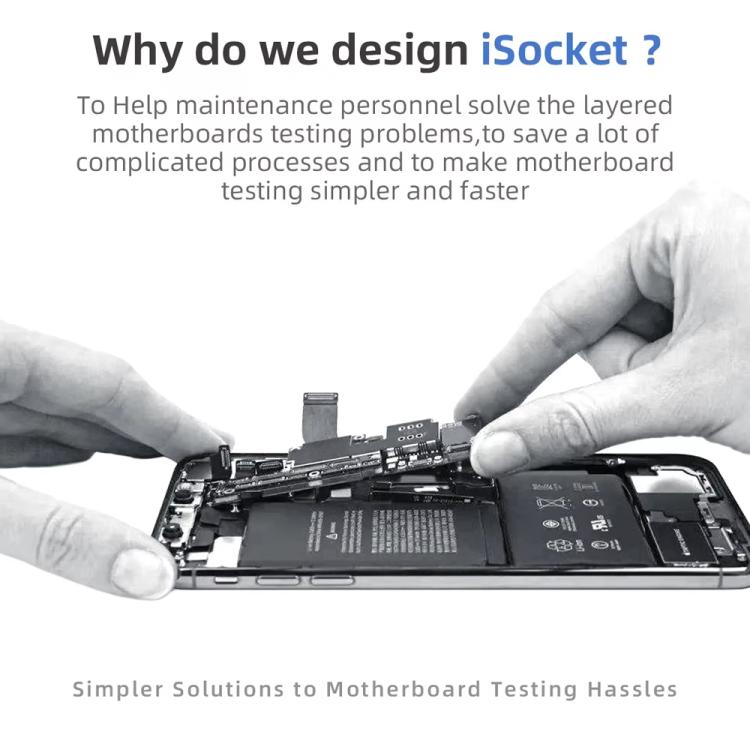 QianLi iSocket 16E Motherboard Layered Test Fixture for iPhone 16e, QianLi iSocket 16E