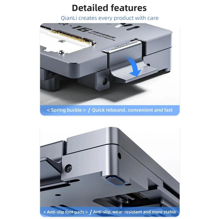 QianLi iSocket 16E Motherboard Layered Test Fixture for iPhone 16e, QianLi iSocket 16E