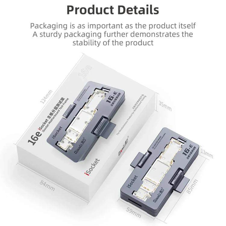 QianLi iSocket 16E Motherboard Layered Test Fixture for iPhone 16e, QianLi iSocket 16E