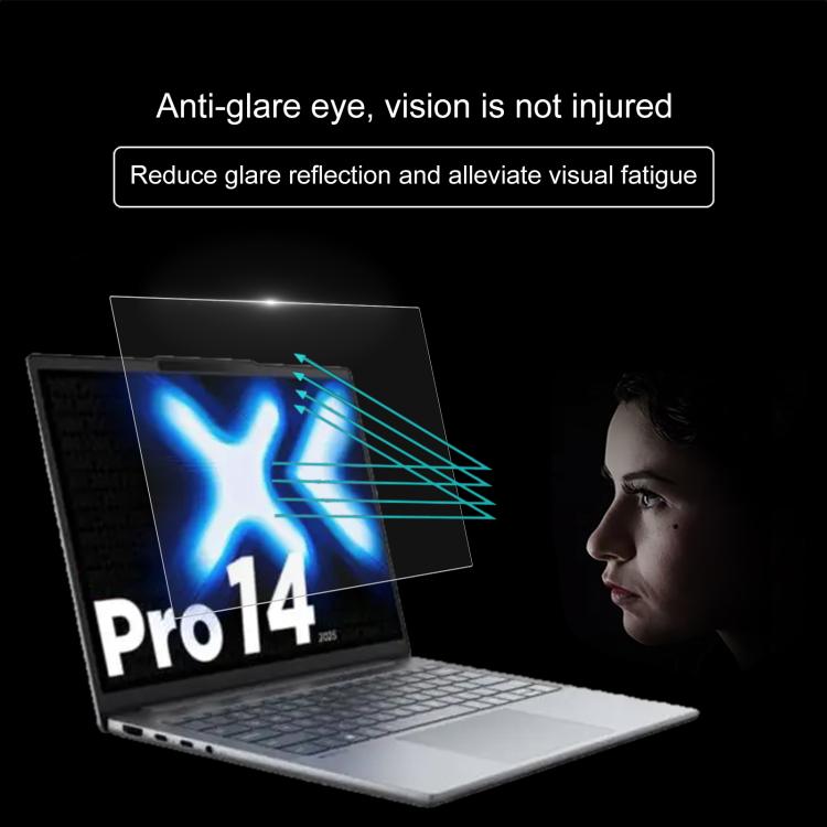 2pcs 9H Privacy Anti-Blue Light Tempered Glass Film, For Lenovo XiaoXin Pro 14 2025