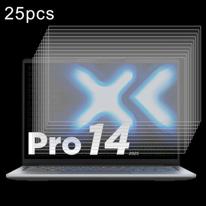 25pcs 9H Privacy Anti-Blue Light Tempered Glass Film, For Lenovo XiaoXin Pro 14 2025