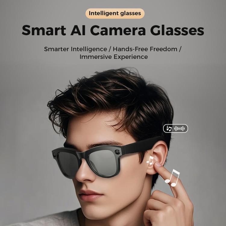 M01S 5MP Smart AI Camera Glasses Supports Voice Calls, Video Recording, WiFi Transmission