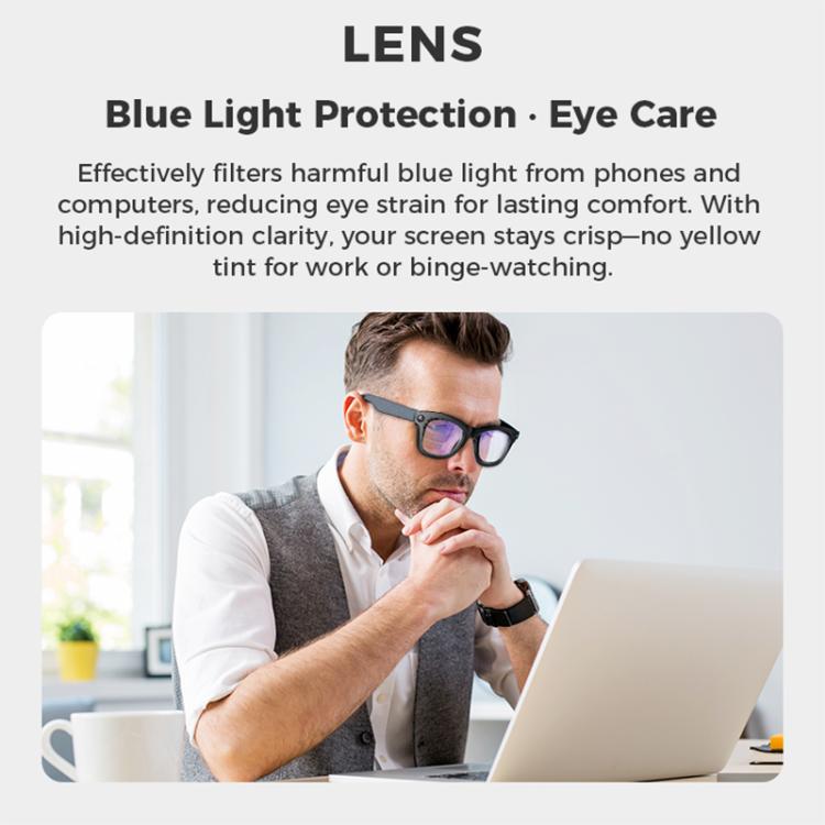 M01S 5MP Smart AI Camera Glasses Supports Voice Calls, Video Recording, WiFi Transmission