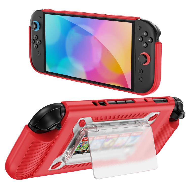 Anti-slip Textured TPU Hybrid PC Gaming Console Protective Case with Card Slot, For Nintendo Switch 2