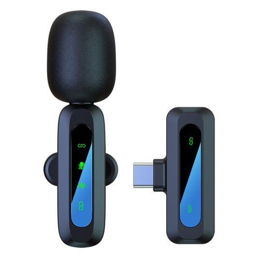 J3 Lavalier Wireless Microphone Noise Reduction Mini Mic, 1 Mic + Type-C Plug, 1 Mic + 8 Pin Plug