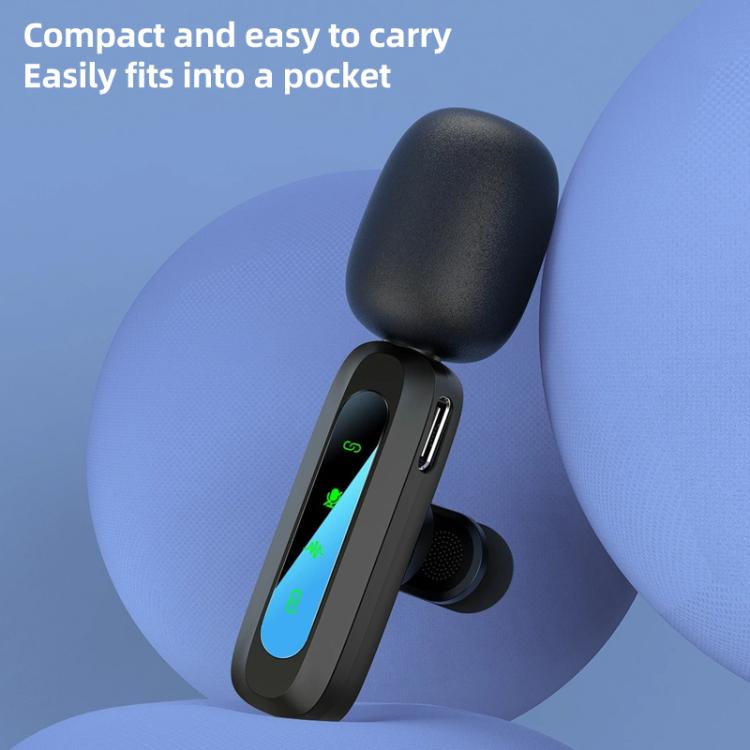 J3 Lavalier Wireless Microphone Noise Reduction Mini Mic, 1 Mic + Type-C Plug, 1 Mic + 8 Pin Plug