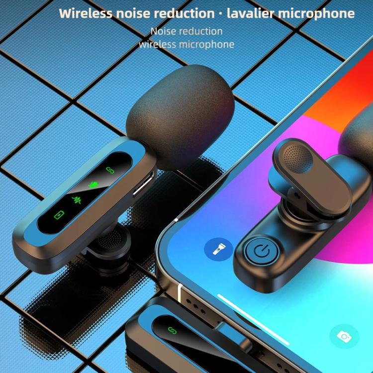 J3 Lavalier Wireless Microphone Noise Reduction Mini Mic, 1 Mic + Type-C Plug, 1 Mic + 8 Pin Plug