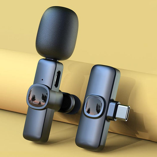 J1 Lavalier Wireless Microphone Noise Reduction Mini Mic, 1 Mic + Type-C Plug, 1 Mic + 8 Pin Plug