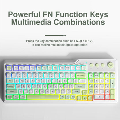 AULA F3099 99 Keys RGB Lighting Tri-Mode Gaming Keyboard