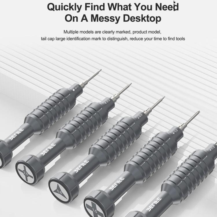 RELIFE RL-730 Steel Cannon King Classic Series Aluminum Alloy Screwdriver, Star 0.8, Phillips 1.5, Phillips 2.5, Y 0.6, Torx T1