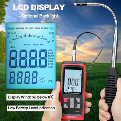 BENETECH GT8916 Handheld Thermal Anemometer, GT8916