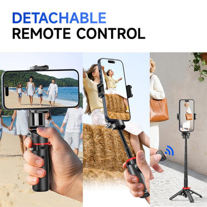 F07 410mm Mini Portable Wireless Remote Control Quadrapod Selfie Stick, No Fill Light, with 1pc D9 Fill Light, with 2pcs D9 Fill Lights