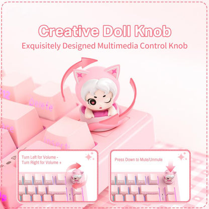 ONIKUMA MT707 82 Keys RGB Tri-mode Mechanical Gaming Keyboard