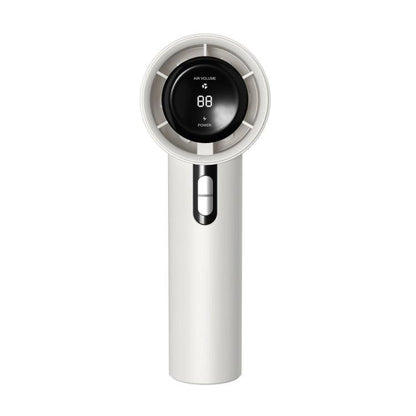 100-gear High Speed Handheld Fan Bladeless Mini Digital Display Small Fan, 1800mAh, 3000mAh