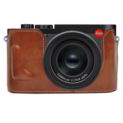Vegan Leather Camera Half Case Base, For Leica Q3