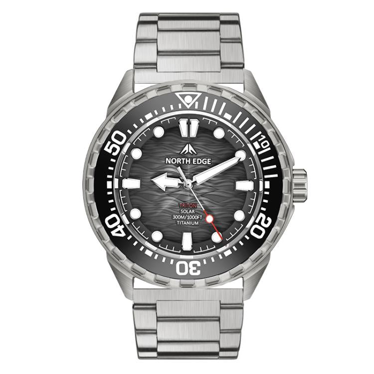 NORTH EDGE TRITON-TI Titanium Alloy Solar-powered Professional Outdoor Dive Watch