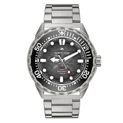 NORTH EDGE TRITON-TI Titanium Alloy Solar-powered Professional Outdoor Dive Watch